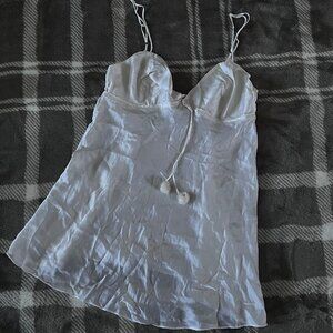 NEW White Satin Babydoll Slip – Luxurious & Lightweight ✨